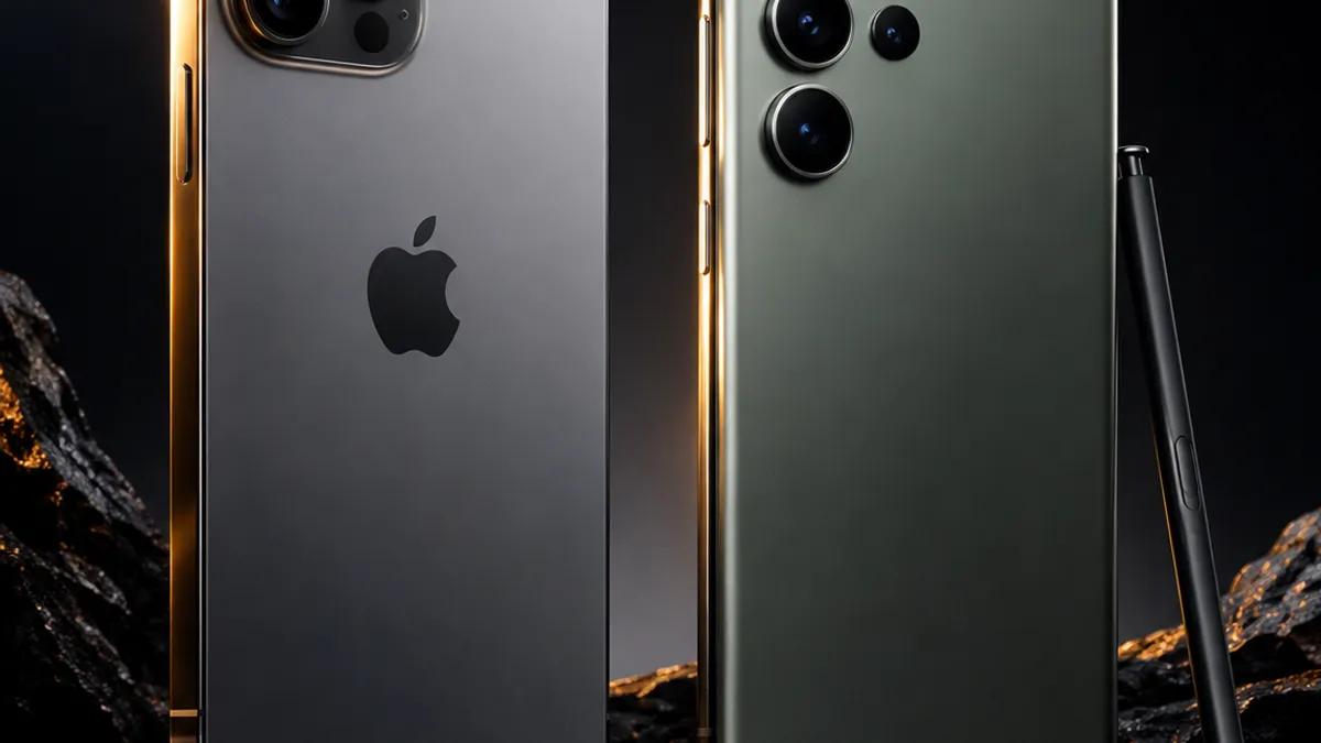 Pixel 11 and iPhone 18 Pro standing side by side, comparison