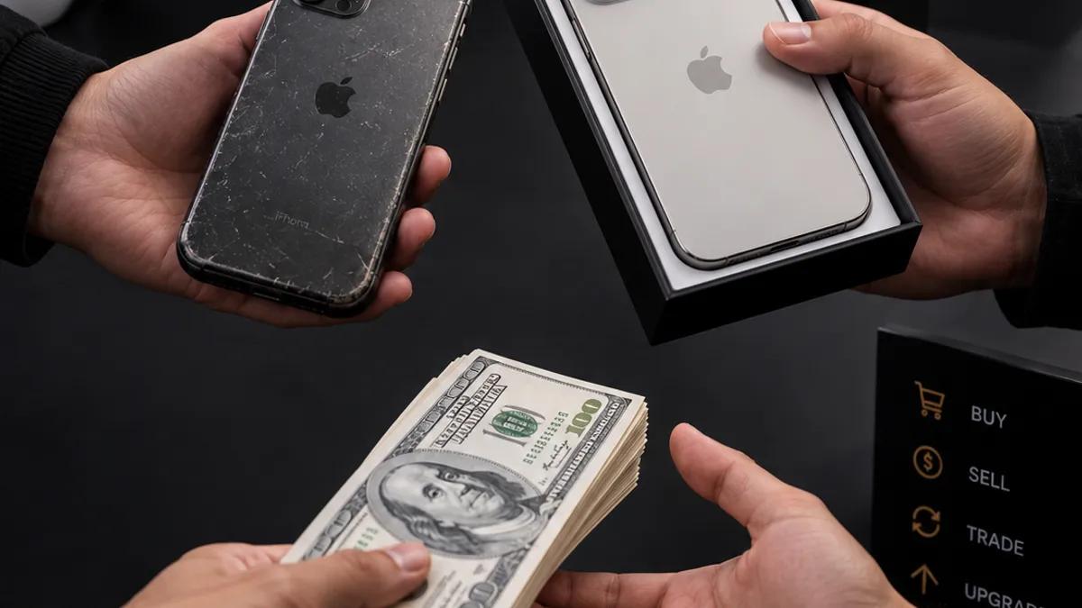Trading in an old iPhone for a brand new iPhone 18 in Vancouver